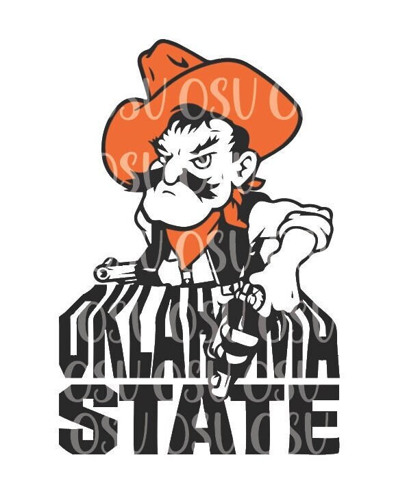 Oklahoma State SVG AND PNG Files Cowboys Pistol Etsy