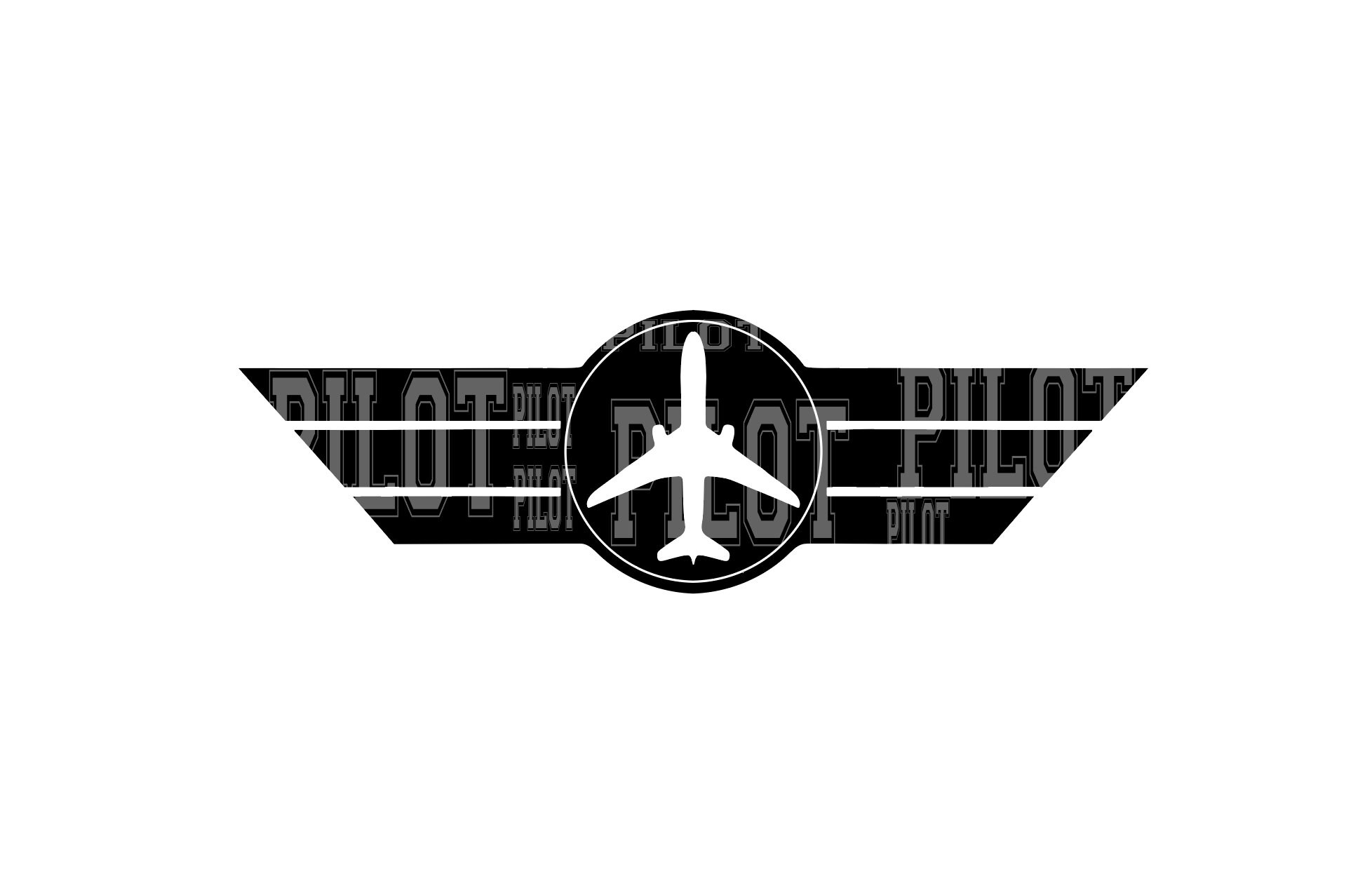Pilot Logo Svg File AVIATION Airplane - Etsy