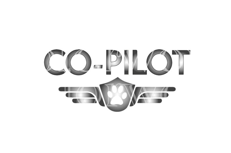 Co Pilot SVG PNG Paw Print DOG Aviation Etsy