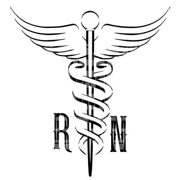 Registered Nurse Logo Symbol RN SVG File - Etsy Canada