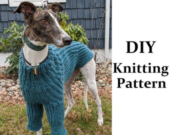 Wool Greyhound/Whippet Sweater Knitting Pattern