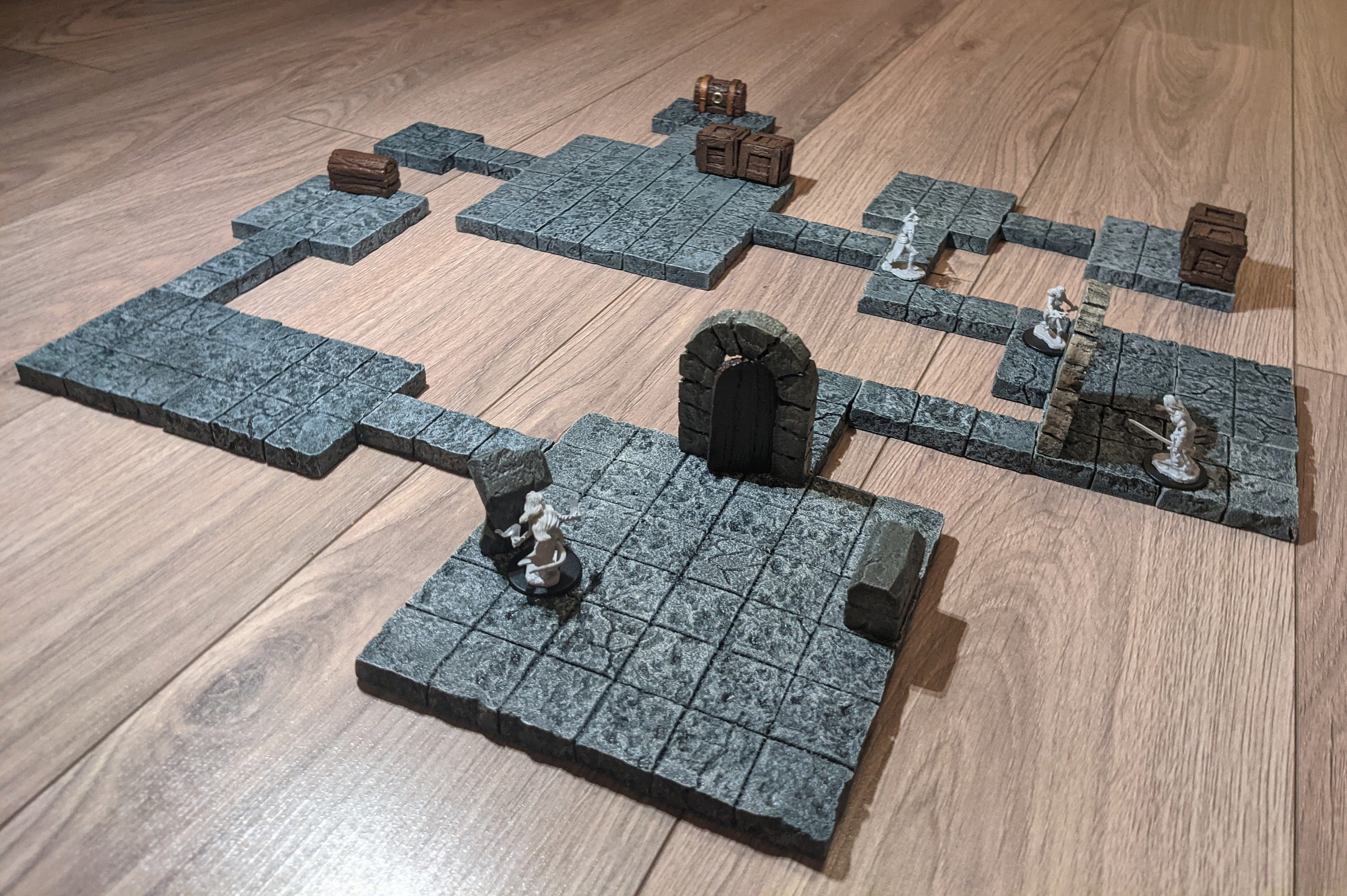 Modular Dungeon Tiles for D&D Pathfinder and TTRPGs 22pcs | Etsy