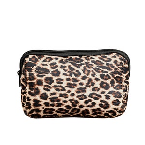 Brown Leopard Make up Storage Bag