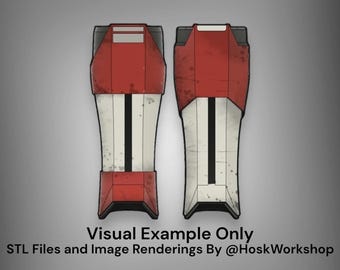 SW-H5K Mandalorian Shin Greaves Armor - DIY