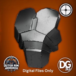 Mandalorian Nomad Chest Armor STL from SWTOR - Digital STL File Only