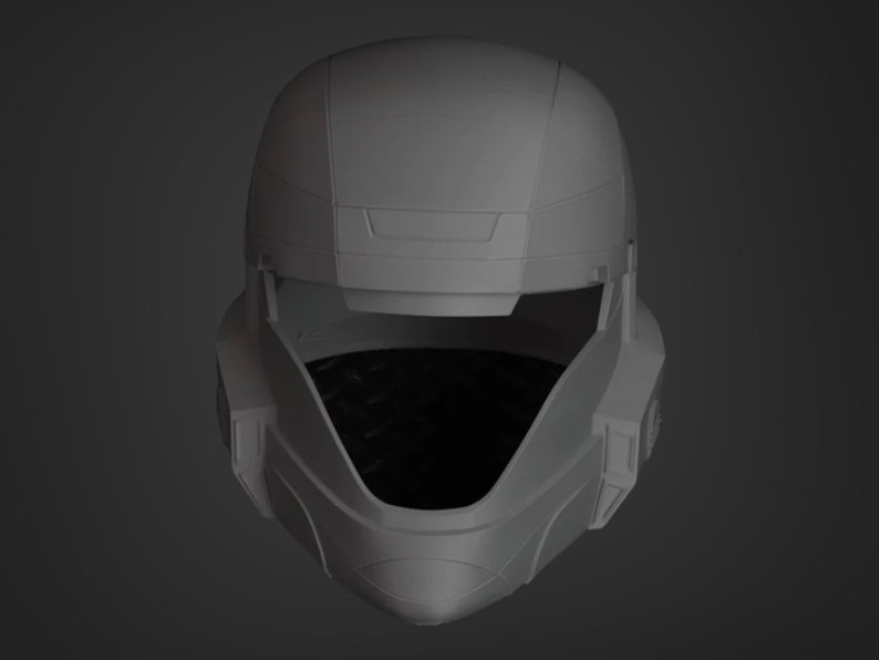 Puede incluir: Un casco blanco con visera y un interior negro. El casco tiene un dise&ntilde;o futurista y est&aacute; hecho de un pl&aacute;stico liso y duro.