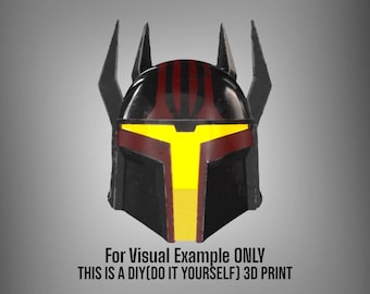 Casco Mandaloriano de Gar Saxon - Impresión 3D DIY