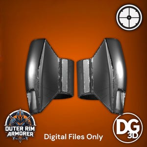 Mandalorian Nomad Bicep Armor STL from SWTOR - Digital STL File Only