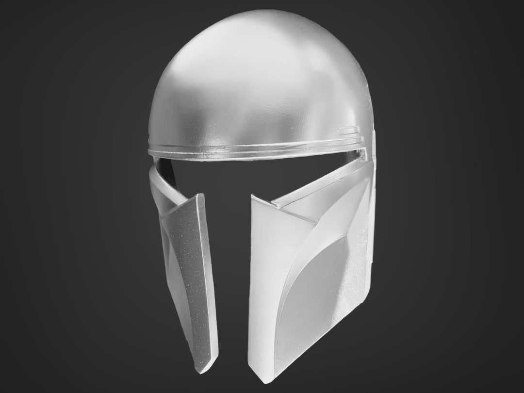 The Partisan Mandalorian Helmet Ready to Paint Etsy