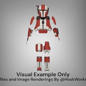 SW-H5K Custom Mandalorian Armor and Helmet Kit - DIY