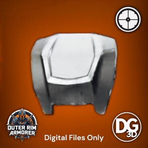 Mandalorian Nomad Back Plate Armor STL from SWTOR - Digital STL File Only