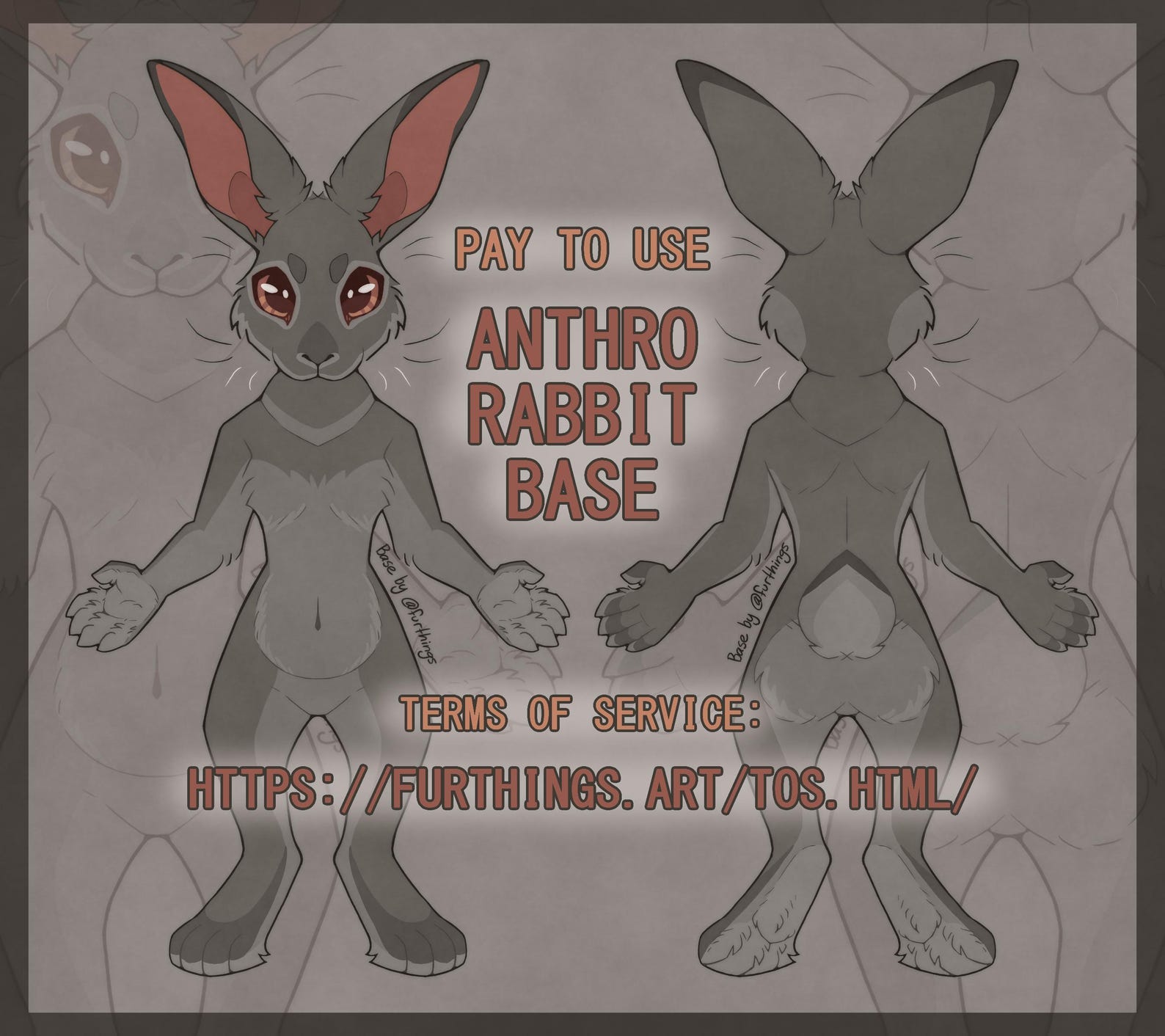 Anthro Rabbit Base - Etsy