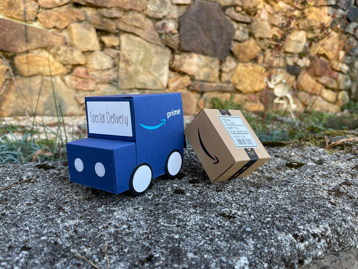 Set Of 3 Delivery Truck Mix Match Gift Box Gift Card Etsy