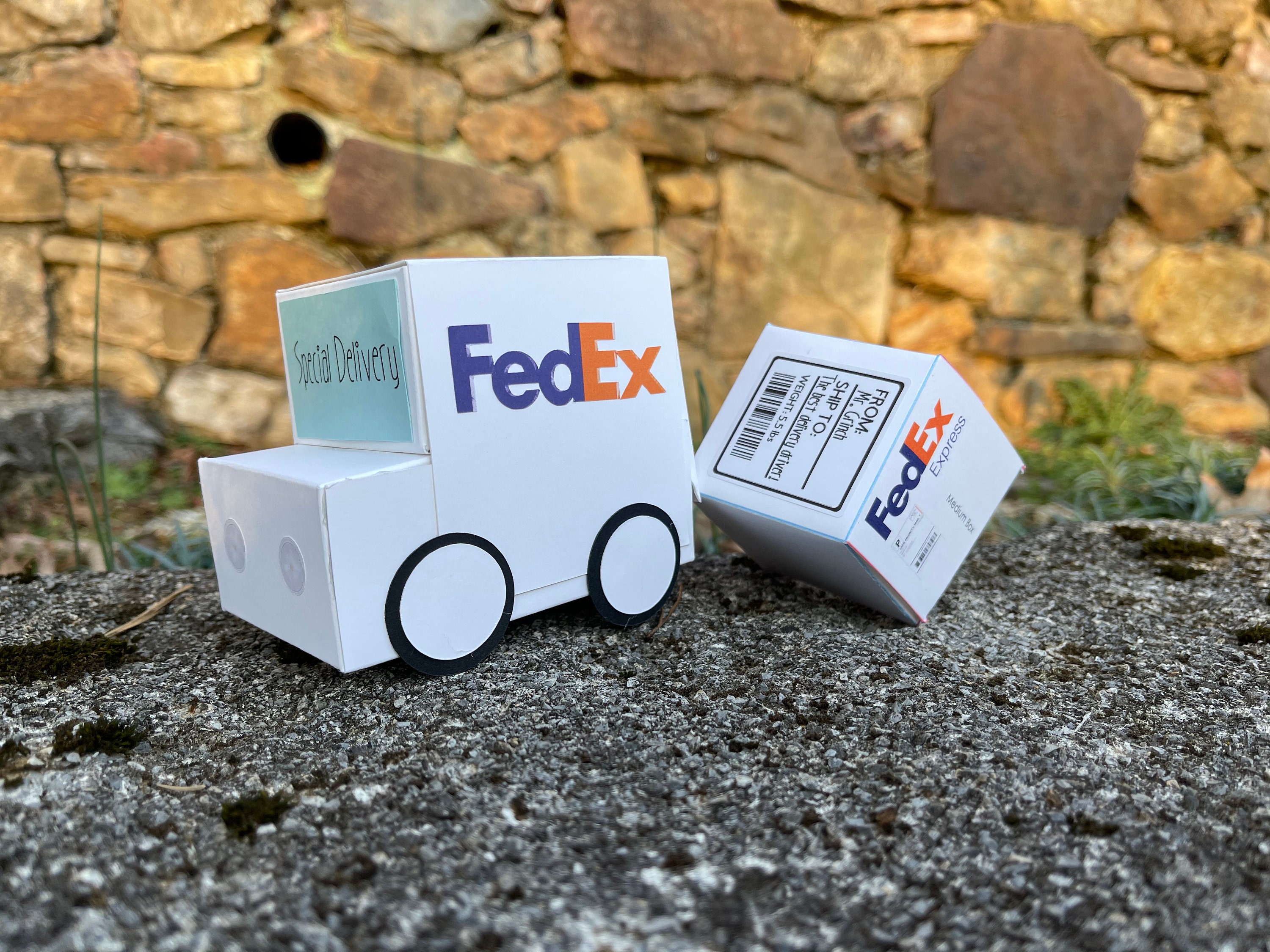 Set of 3 Delivery Truck Mix & Match Gift Box Gift Card Etsy