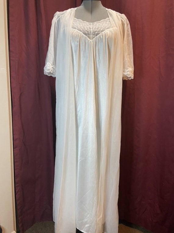 Vintage White Negligee Peignoir Set