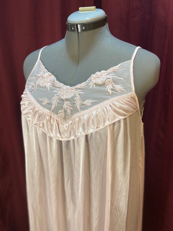 Pastel Pink and Green Vintage Silk Nightgowns
