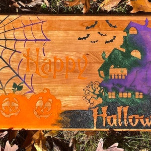 12”x25” Cherry Halloween Charcuterie Board