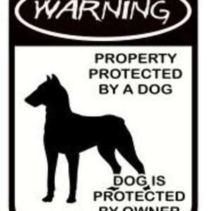 SVG Waarschuwing Beschermd door Hond - Hond Beschermd door Eigenaar Nieuwheidsbord SVG