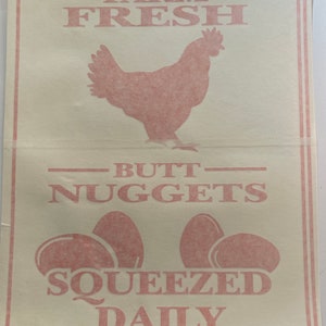FarmFresh ButtNuggets SqueezedDaily Vinyl Decal
