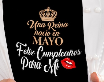 May Birthday Queen SVG: Reina De Mayo, Cumpleaños Diseño (Digital Download)