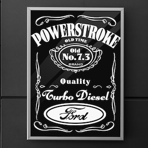 Ford 7.3 Powerstroke Turbo Diesel SVG Truck Image (Digital Download)