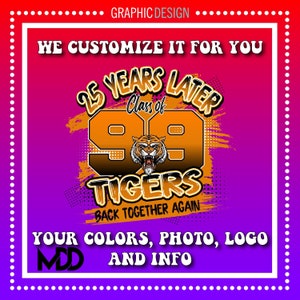 Custom School Reunion Mascot Design: Alumni Pride (Digital Download)