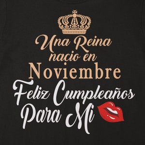 REINA DE NOVIEMBRE | Una Reina Nacio en Noviembre Svg | Cumpleaños Diseño | November Birthday |  Png | Dxf | Eps | Svg | Pdf