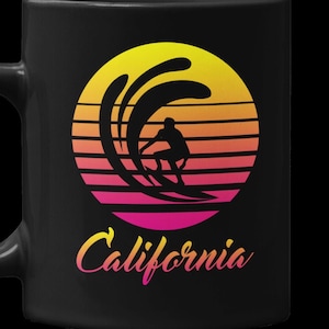 SURF EN CALIFORNIE | Californie Surf Svg | Cricut | silhouette | Eps |Svg |Png |Dxf | PDF