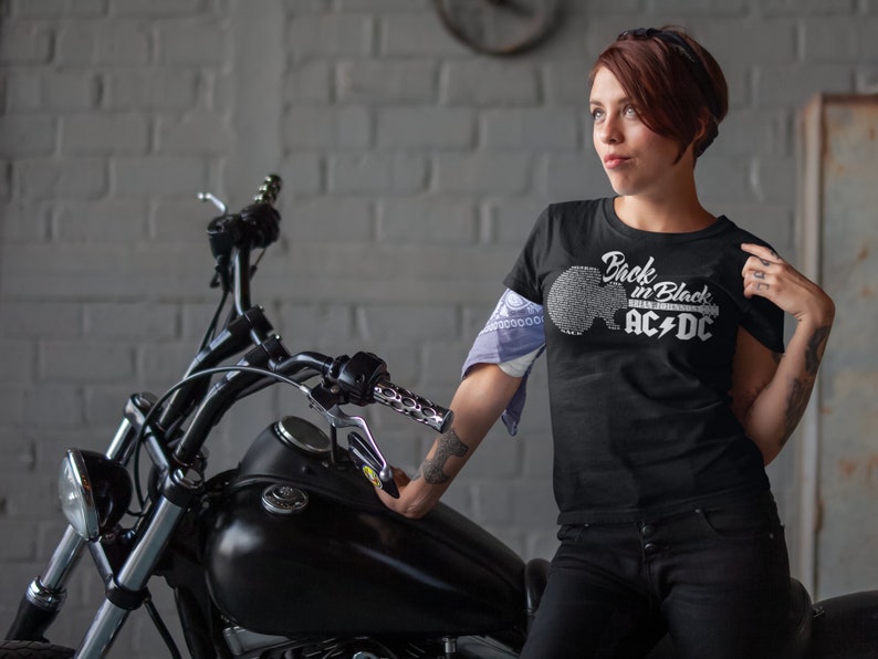 BACK IN BLACK Back in Black Guitar Lyrics Svg Acdc Design Etsy