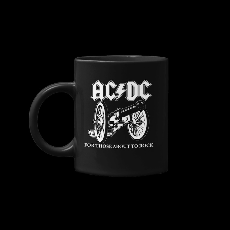 AC DC ROCK Ac Dc For Those About To Rock Svg AcDc Design Svg Classic Rock Svg Png Dxf Eps Svg Pdf image 1