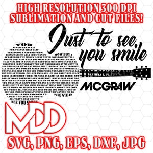 Letras de violão, Word Art: See You Smile, Tim McGraw (arquivos digitais)