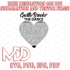 Heart Lyric Word Art: The Dance Svg Png Eps Pdf