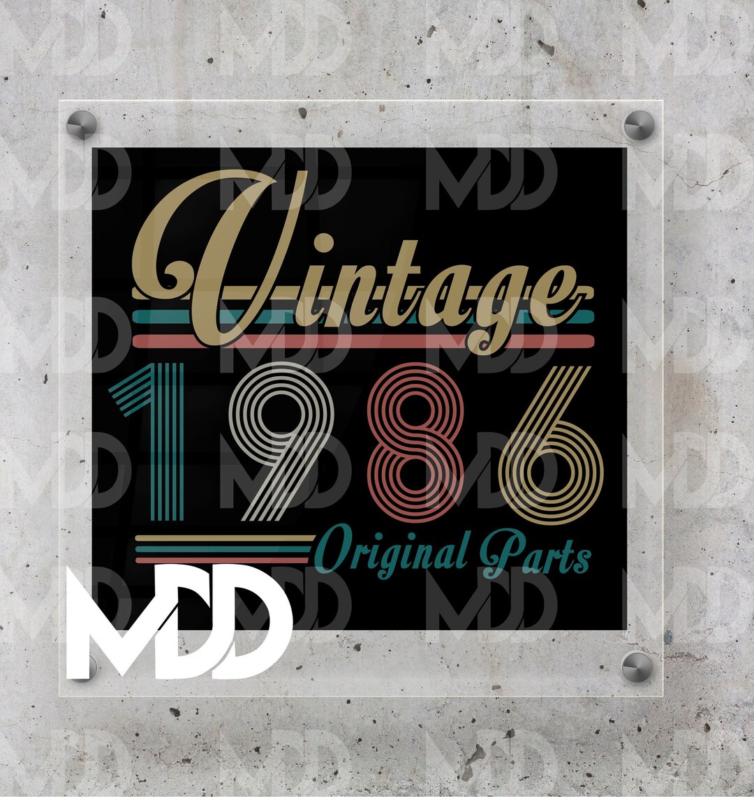 1986 BIRTHDAY DESIGN | Original Parts Birthday Design | Birthday Svg ...