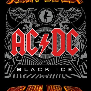 AC DC Album Cover Svg Hard Rock Design Svg Classic Rock Svg Hard Rock Png Dxf Eps Svg Pdf image 1