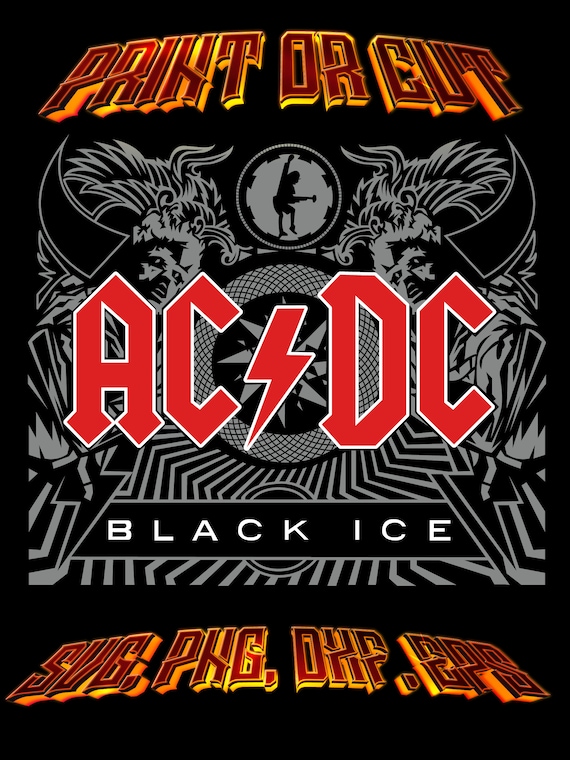 AC DC Album Cover Svg Hard Rock Design Svg Classic Rock Svg Hard