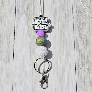 It&#39;s Fine I&#39;m Fine Everything&#39;s Fine Lanyard, It&#39;s Fine I&#39;m Fine Everything&#39;s Fine Badge Holder,