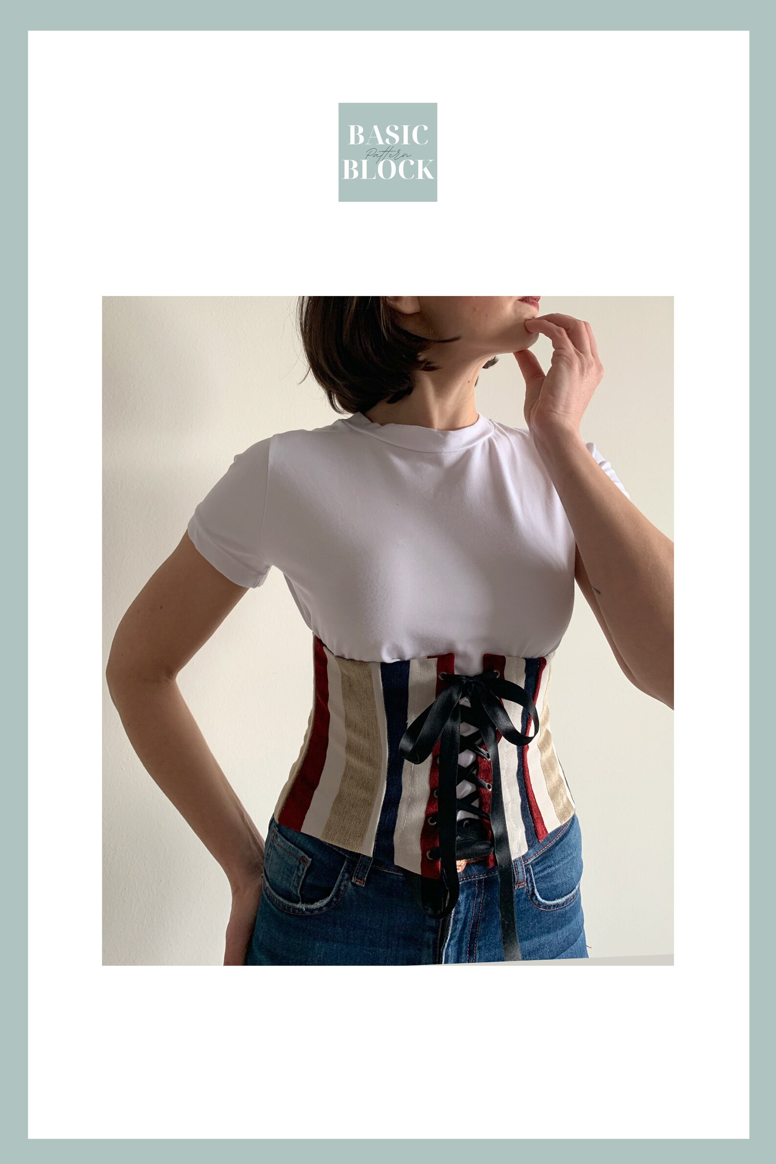 Corset/Bustier/ Pdf Sewing Pattern Block set Bodysuit Cupped Etsy