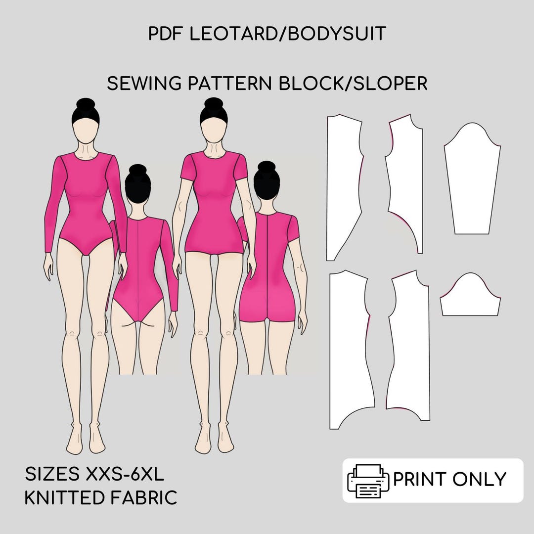 leotard-pdf-sewing-pattern-block-bodysuit-cosplay-swimsuit-jumpsuit-fitness-sloper-block-sizes-xs-6xl-knit-etsy