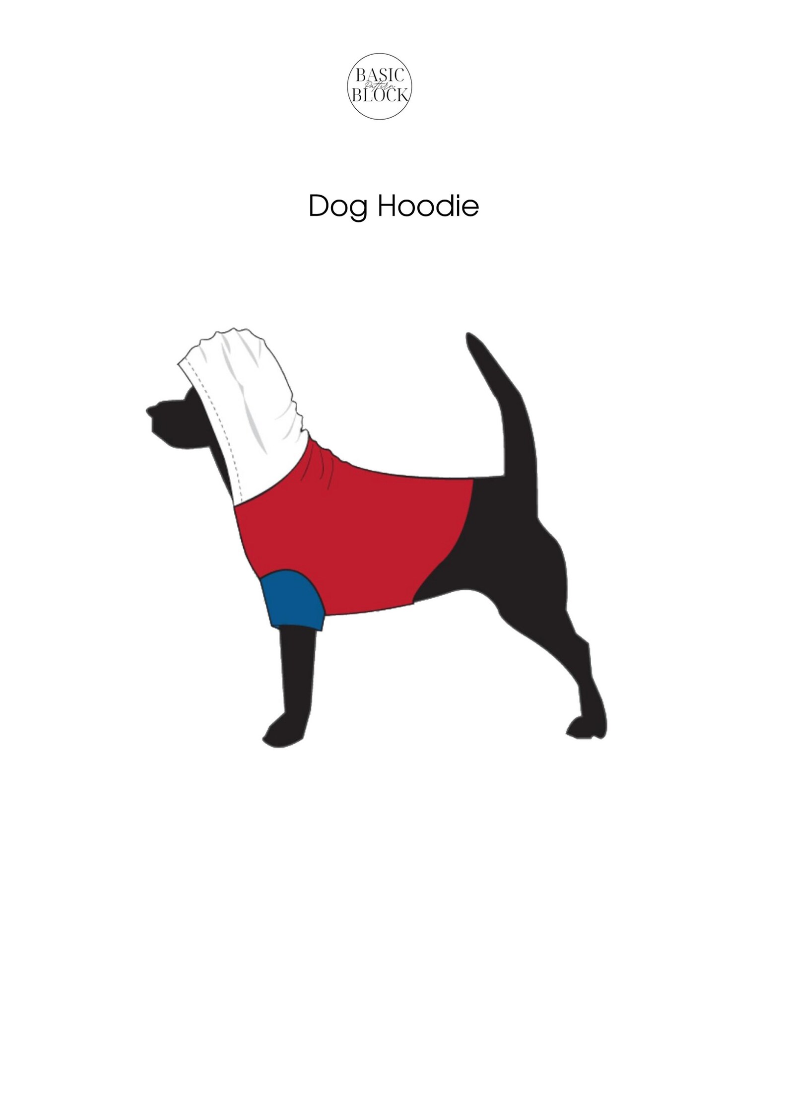 Dog Hoodie T-shirt Printable Pdf Sewing Pattern Sizes XS-3XL - Etsy