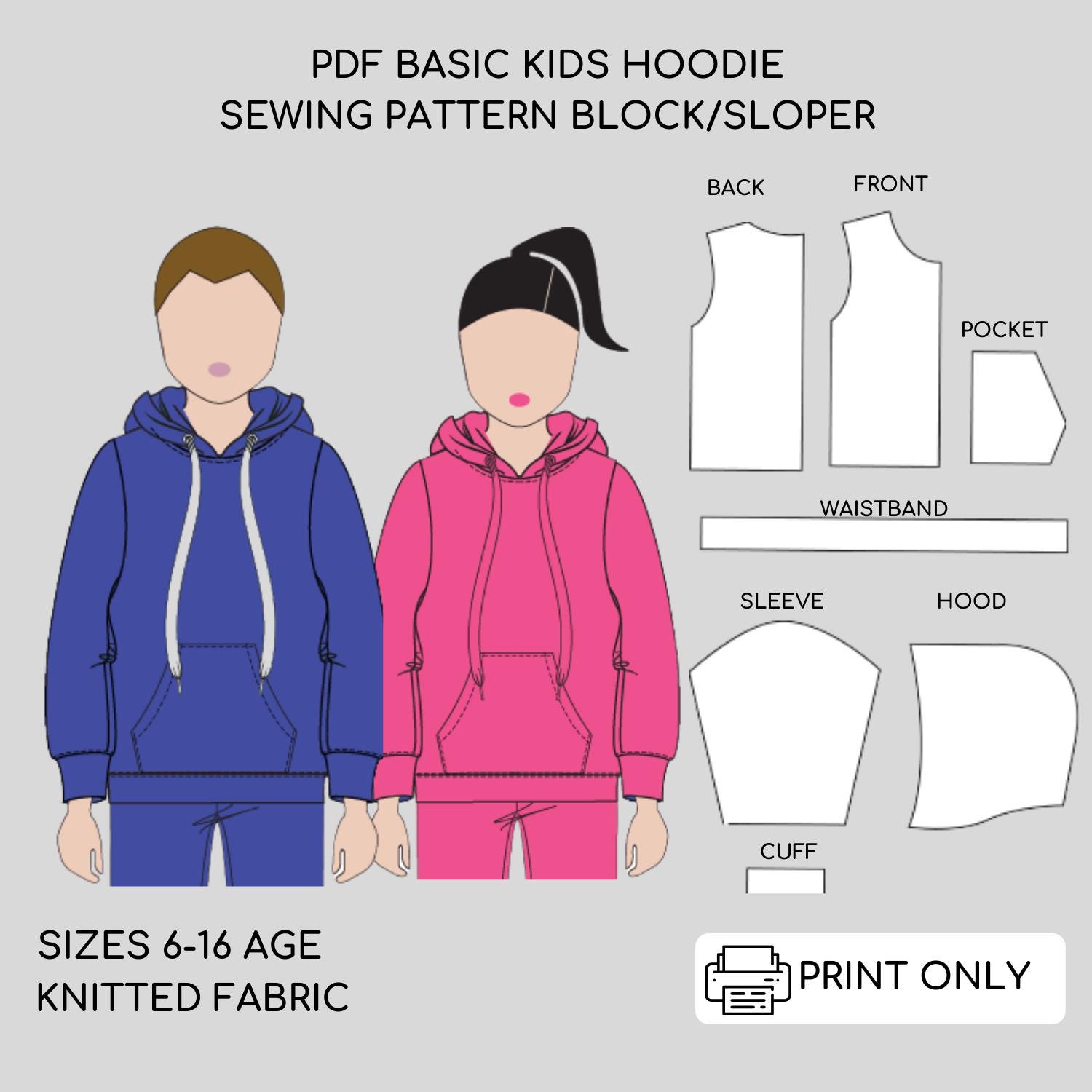 Thumb Hole Hoodie Boys Etsy