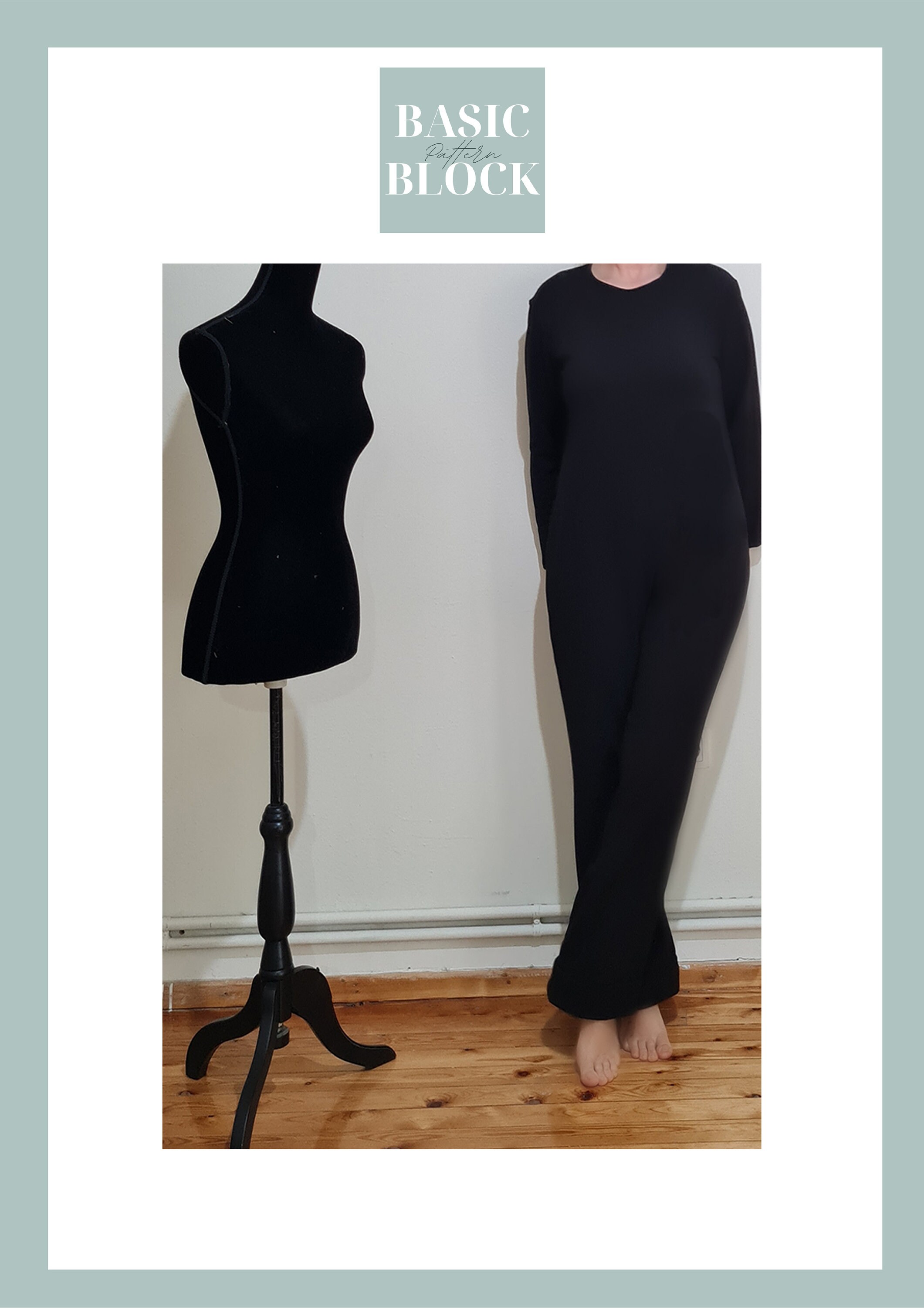 Jumpsuit Pdf Sewing Pattern Block With Long Sleeves Instant | Etsy