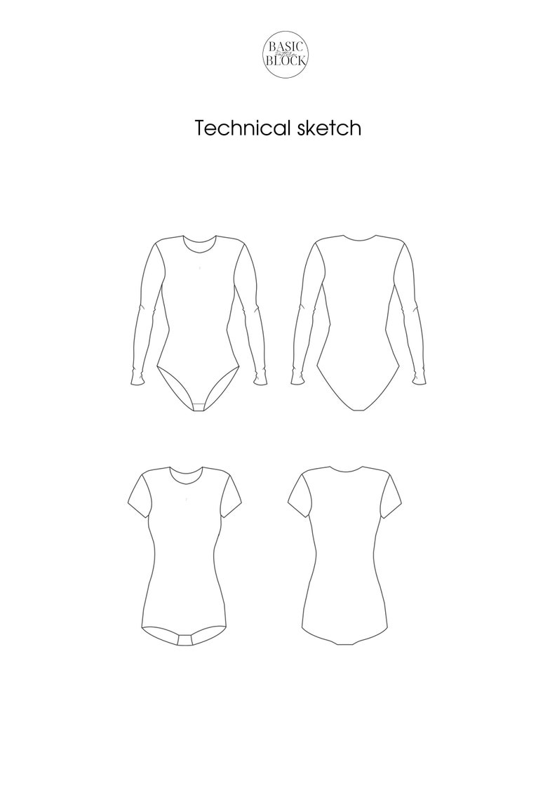 Leotard Pdf Sewing Pattern Block Bodysuit Cosplay Etsy Canada