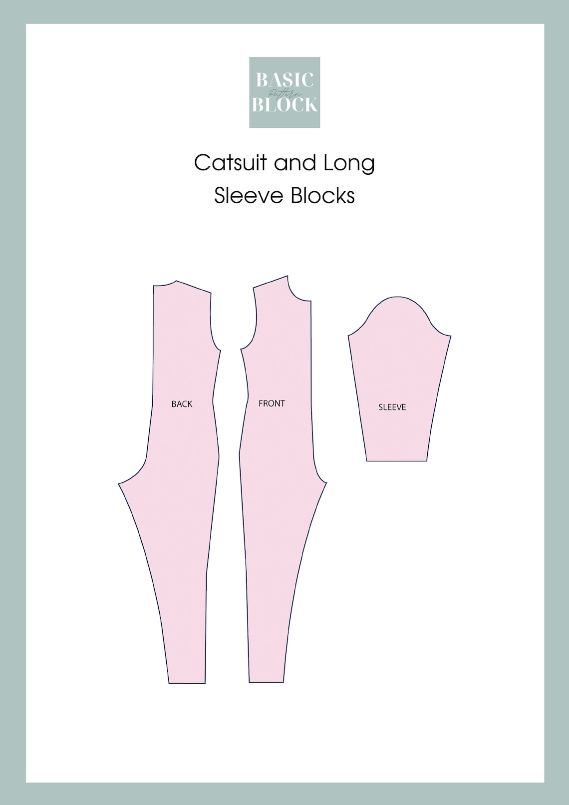 Catsuit pdf sewing pattern block leotard bodysuit for women | Etsy