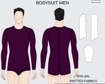 Patrón de costura para leotardo de hombre • Body para hombre (descarga en PDF) • Tallas XXS-6XL
