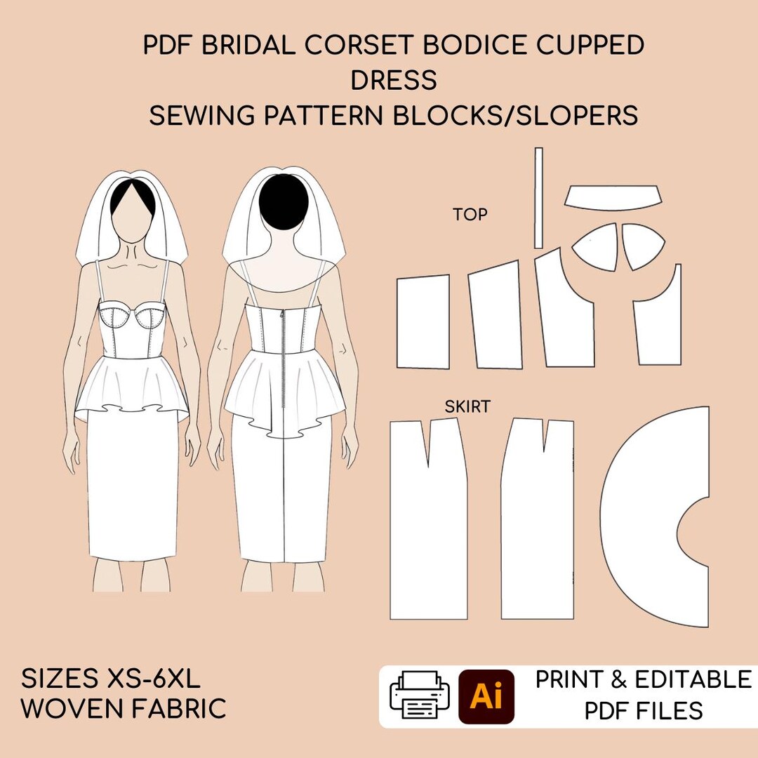Elegant Corset Wedding Dress Pattern: Timeless Silhouette for Your Big Day