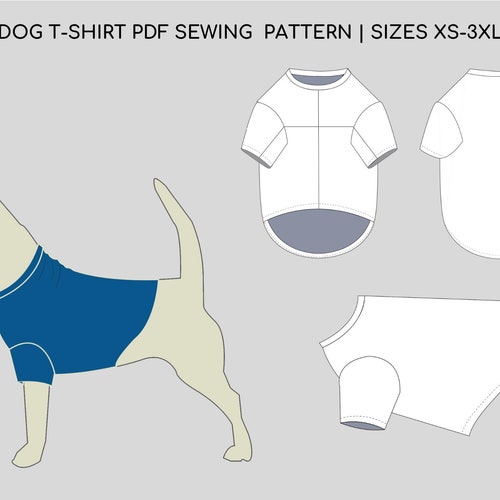 Dog Raglan Sweater Pdf Sewing Pattern Sizes XS-3XL Knit | Etsy