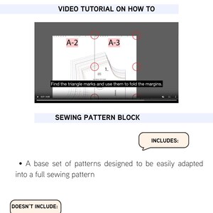 EDITABLE PDF | Catsuit Sewing Pattern Block | With Front Seam | Knit ...