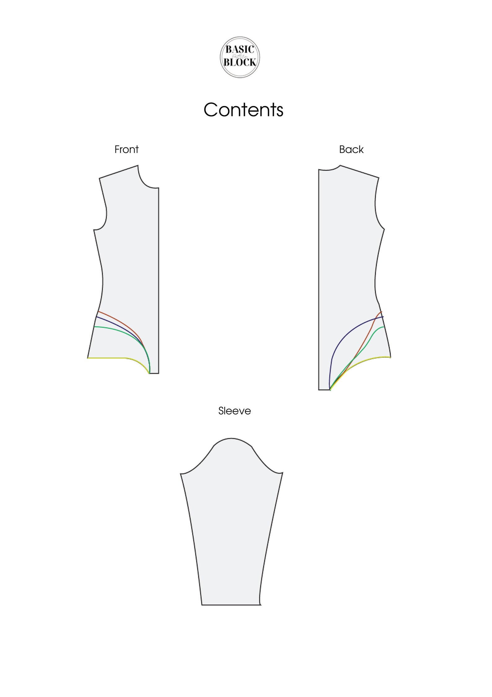 Leotard Sewing Pattern Block 4 Leg Cuts Bodysuit Etsy