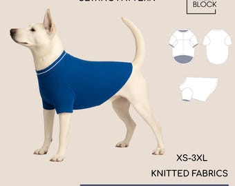 Dog Crewneck T-shirt | Printable Pdf Sewing Pattern | Sizes XS-3 XL Sizes | Knit