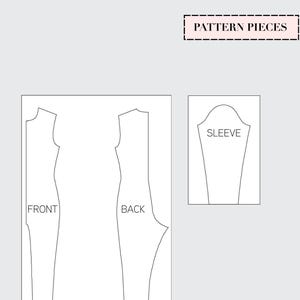PDF Catsuit Sewing Pattern Block • Seamless Front Bodysuit Sloper (PDF ...
